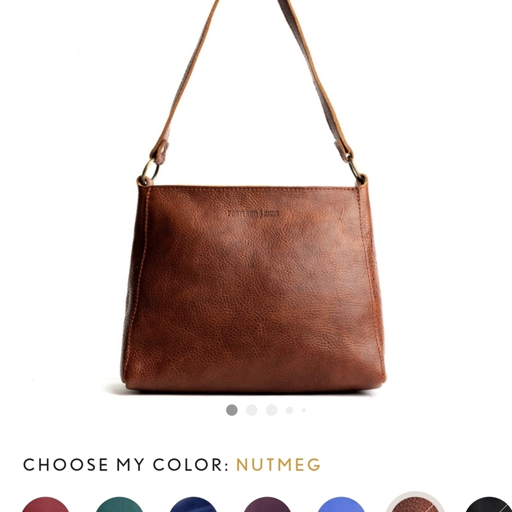 Nutmeg Brown Leather Shoulder Bag